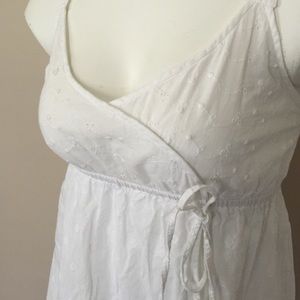 White Eyelet Top